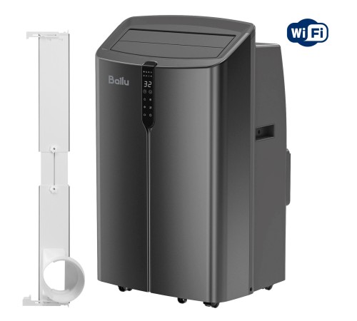 Кондиционер мобильный Ballu Smart Inverter BPAC-14 IE/N6 в комплекте с адаптером Ballu UniPort 1.0