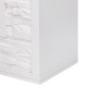 Каминокомплект: Очаг Electrolux 3320RLS N, портал Loft 30 камень белый, бел.эмаль