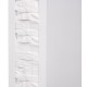 Каминокомплект: Очаг Electrolux 3320RLS N, портал Loft 30 камень белый, бел.эмаль