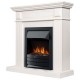 Каминокомплект: Очаг Electrolux Classic EFP/P-1020LS PTC, портал Bianco Classic шпон белёный дуб