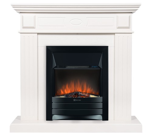 Каминокомплект: Очаг Electrolux Classic EFP/P-1020LS PTC, портал Bianco Classic шпон белёный дуб