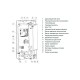 Ключ накидной трещоточный, 14 x 17 мм, CrV, зеркальный хром Matrix