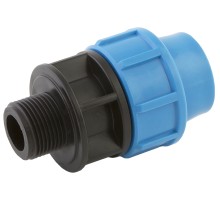 Муфта Джилекс ПНД переходная с наружной резьбой 32х1quot;