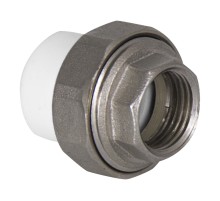 Муфта TEBO бел. PP-R комбин. разъемная (Американка) 40х1 1/4quot; ВР O-ring