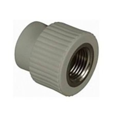 Муфта TEBO сер. PP-R комбинированная 25x1/2quot; ВР (30/180), арт. 031020405