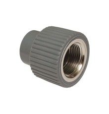Муфта TEBO сер. PP-R комбинированная 20x1/2quot; ВР (40/200), арт. 031023402