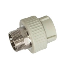 Муфта TEBO сер. PP-R комбинированная 40x1 1/4quot; НР под ключ (5/30), арт. 031020710