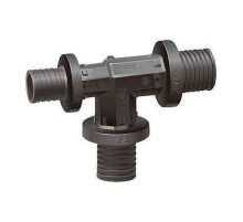 Тройник VARMEGA Slide-fit переходной, 25×25×20, аксиальный, PPSU, VM50516