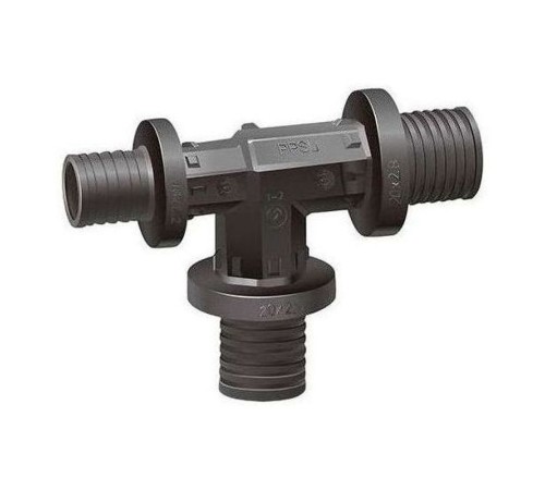 Тройник VARMEGA Slide-fit переходной, 20×25×16, аксиальный, PPSU, VM50506 Тройник VARMEGA Slide-fit переходной, 20×25×16, аксиальный, PPSU, VM50506