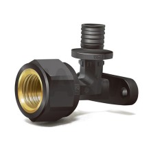 Угол VARMEGA Slide-fit ВР и креплением 20х3/4, PPSU/латунь, VM51603 Угол VARMEGA Slide-fit ВР и креплением 20х3/4, PPSU/латунь, VM51603