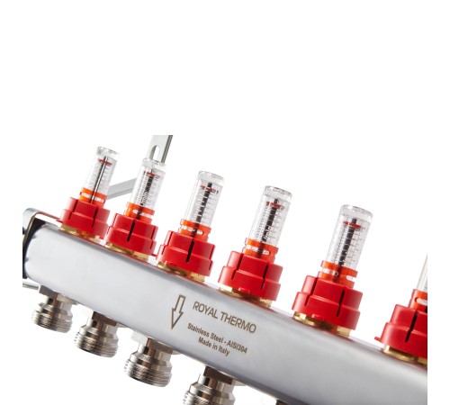 Коллектор нерж. в сборе с расходомерами 1quot; ВР-3/4quot; НР, 3 выхода