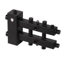 Блок коллекторный Royal Thermo на 2-3 выхода (сверху-снизу-сбоку) стрелка 60кВт, с кронштейнами