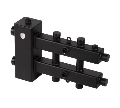 Блок коллекторный Royal Thermo на 2-3 выхода (сверху-снизу-сбоку) стрелка 60кВт, с кронштейнами