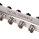 Коллектор Royal Thermo нерж. в сборе универсальный 1quot; ВР-3/4quot; НР с автомат. воздухоотвод-ми 9 вых.
