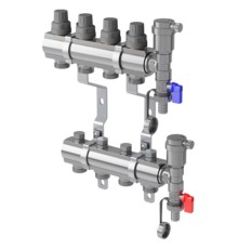 Коллектор в сборе Royal Thermo с расходомерами 1quot; ВР-3/4quot; НР, 9 выходов Коллектор в сборе Royal Thermo с расходомерами 1quot; ВР-3/4quot; НР, 9 выходов