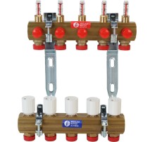 Узел коллекторный Giacomini сборный с расходомерами 1 1/4quot; x 18 /4 , R553FZY024
