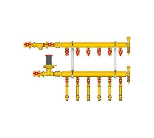 Узел коллекторный Giacomini отопления этажный, подкл. тип B1 (D2) 1quot; x 1/2quot; / 4, GE553Y404 Узел коллекторный Giacomini отопления этажный, подкл. тип B1 (D2) 1quot; x 1/2quot; / 4, GE553Y404