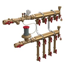 Узел коллекторный Giacomini отопления этажный, подкл. тип B2 1quot; x 1/2quot; / 4 (DN40), GE553Y624 Узел коллекторный Giacomini отопления этажный, подкл. тип B2 1quot; x 1/2quot; / 4 (DN40), GE553Y624