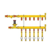 Узел коллекторный Giacomini отопления этажный, подкл. тип B3 (D2) 1quot; x 1/2quot; / 3, GE553Y443 Узел коллекторный Giacomini отопления этажный, подкл. тип B3 (D2) 1quot; x 1/2quot; / 3, GE553Y443