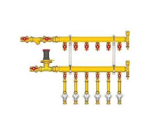 Узел коллекторный Giacomini отопления этажный, подкл. тип B3 (D2) 1quot; x 1/2quot; / 3, GE553Y443 Узел коллекторный Giacomini отопления этажный, подкл. тип B3 (D2) 1quot; x 1/2quot; / 3, GE553Y443