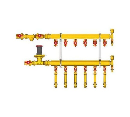 Узел коллекторный Giacomini отопления этажный, подкл. тип B1 (D2) 1quot; x 3/4quot; / 6, GE553Y416 Узел коллекторный Giacomini отопления этажный, подкл. тип B1 (D2) 1quot; x 3/4quot; / 6, GE553Y416