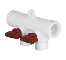 Коллектор TEBO бел. PP-R 32x20x3 вых. красн. (3/18), арт. 030091211 Коллектор TEBO бел. PP-R 32x20x3 вых. красн. (3/18), арт. 030091211