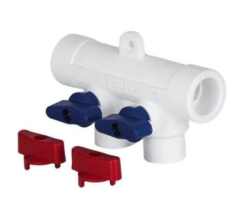Коллектор TEBO бел. PP-R 40x20х4 вых. универсальный (2/10), арт. 030091273