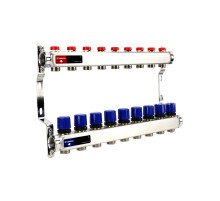 Группа коллекторная для отопления VARMEGA VM15509 ВР 1quot;, на 9 контуров 3/4quot; EK, нерж. сталь Группа коллекторная для отопления VARMEGA VM15509 ВР 1quot;, на 9 контуров 3/4quot; EK, нерж. сталь