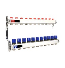 Группа коллекторная для отопления VARMEGA VM15511 ВР 1quot;, на 11 контуров 3/4quot; EK, нерж. сталь