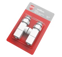 Набор дизайн-вентилей Royal Thermo CUBE, осевой (белый) 1/2quot; Набор дизайн-вентилей Royal Thermo CUBE, осевой (белый) 1/2quot;