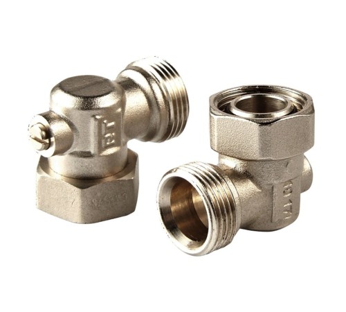 Клапаны запорные Royal Thermo нижнего подключения угловые раздельные 3/4х3/4ЕК Клапаны запорные Royal Thermo нижнего подключения угловые раздельные 3/4х3/4ЕК