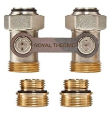 Набор Royal Thermo для нижнего подключения радиатора прямой раздельный 3/4х3/4ЕК
