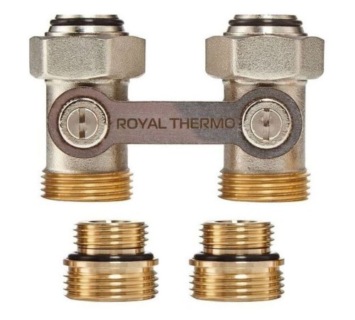 Набор Royal Thermo для нижнего подключения радиатора прямой раздельный 3/4х3/4ЕК Набор Royal Thermo для нижнего подключения радиатора прямой раздельный 3/4х3/4ЕК