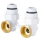 Узел нижнего подключения Royal Thermo угловой 1/2quot;х3/4quot; EK (белый)