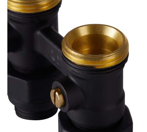 Узел нижнего подключения Royal Thermo прямой 1/2quot;х3/4quot; EK (черный) Узел нижнего подключения Royal Thermo прямой 1/2quot;х3/4quot; EK (черный)