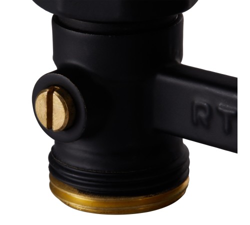 Узел нижнего подключения Royal Thermo прямой 1/2quot;х3/4quot; EK (черный) Узел нижнего подключения Royal Thermo прямой 1/2quot;х3/4quot; EK (черный)