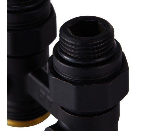 Узел нижнего подключения Royal Thermo прямой 1/2quot;х3/4quot; EK (черный) Узел нижнего подключения Royal Thermo прямой 1/2quot;х3/4quot; EK (черный)