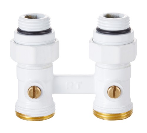 Узел нижнего подключения Royal Thermo прямой 1/2quot;х3/4quot; EK (белый) Узел нижнего подключения Royal Thermo прямой 1/2quot;х3/4quot; EK (белый)
