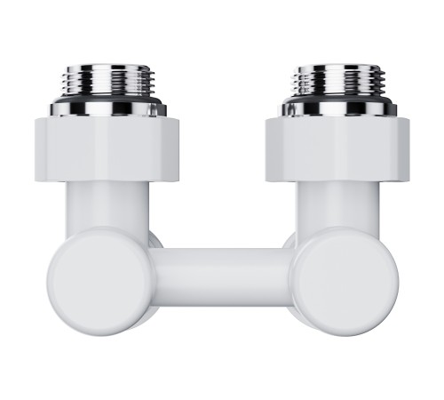Узел нижнего подключения Royal Thermo Design угловой 1/2quot;х3/4quot; EK (белый)