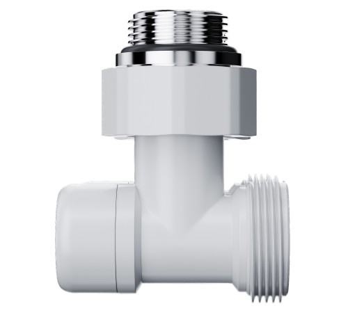 Узел нижнего подключения Royal Thermo Design угловой 1/2quot;х3/4quot; EK (белый)