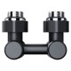 Узел нижнего подключения Royal Thermo Design угловой 1/2quot;х3/4quot; EK (черный)