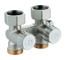 Узел нижнего подключения Giacomini прямой, для одно-и двухтр. систем 1/2quot;M x 3/4quot;E, R383X012