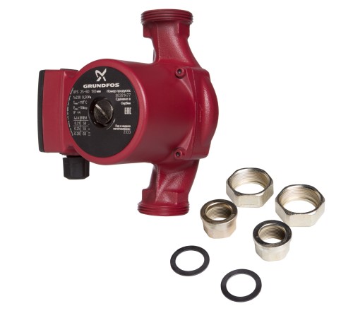 Насос циркуляционный Grundfos UPS 25-60 с гайками Насос циркуляционный Grundfos UPS 25-60 с гайками