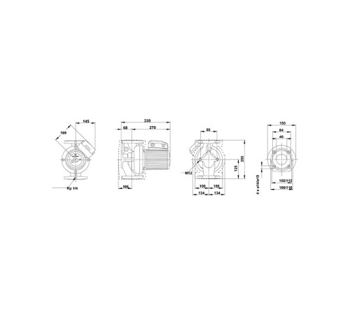 Насос циркуляционный Grundfos UPS 40-180 F (1х220) Насос циркуляционный Grundfos UPS 40-180 F (1х220)