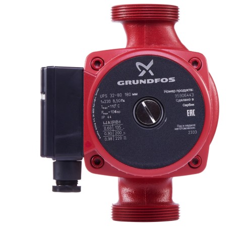 Насос циркуляционный Grundfos UPS 32-80 с гайками