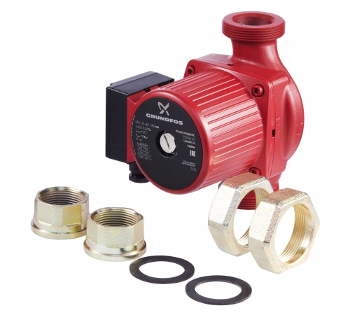 Насос циркуляционный Grundfos UPS 32-80 с гайками