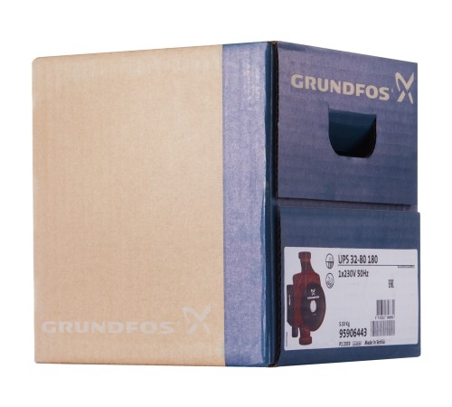 Насос циркуляционный Grundfos UPS 32-80 с гайками