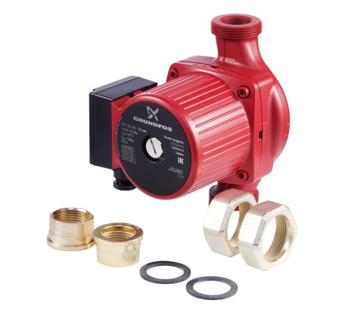 Насос циркуляционный Grundfos UPS 25-80 с гайками Насос циркуляционный Grundfos UPS 25-80 с гайками