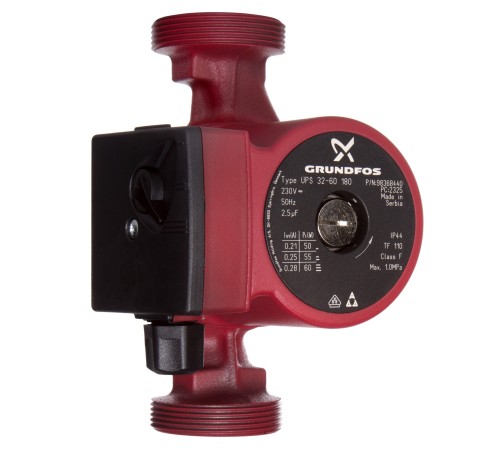 Насос циркуляционный GRUNDFOS UPS 32-60 EU, с гайками Насос циркуляционный GRUNDFOS UPS 32-60 EU, с гайками
