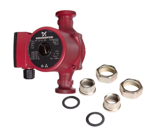 Насос циркуляционный GRUNDFOS UPS 25-40 EU, с гайками Насос циркуляционный GRUNDFOS UPS 25-40 EU, с гайками